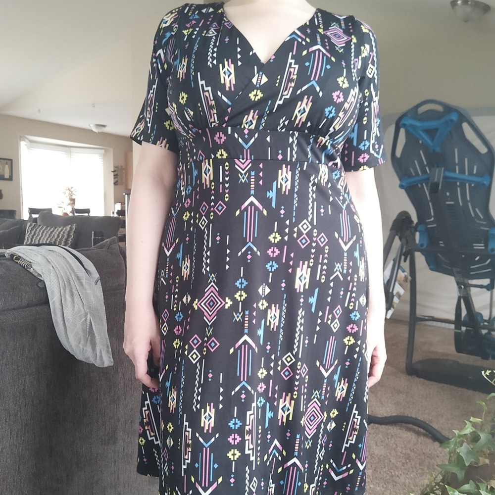 Poppy & Bloom Empire Waist Dress, 2X